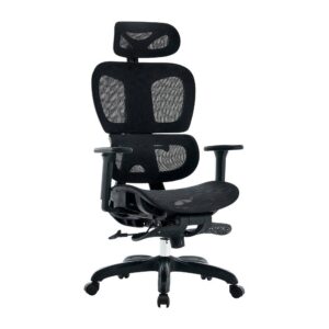 Silla FLUX PRO EC757 ACTECK ELITE SERIES Silla de Oficina Ergonómica - Reposa brazos 3D Ajustables, Reposa Pies Integrado