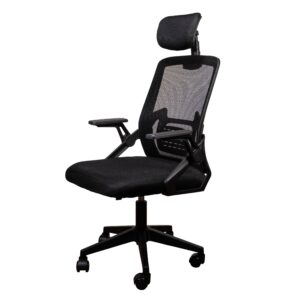 Naceb Technology Silla de Oficina Naceb NA-2789 Axis Air Flow. Silla con malla transpirable - soporte lumbar y cervical, respaldo reclinable y pistón de clase 3