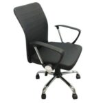 Silla Ejecutiva Nextep NE-650R Altura Ajustable Reclinable Polipiel/Base Giratoria Color Negro