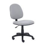 Silla Básica Nextep NE-650BG de Altura Ajustable Color Gris - Base Giratoria Tela en Malla Ajustable 10 cm, Cromada, soporta hasta 120 kg