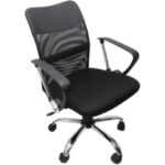 Silla Ejecutiva Nextep NE-650E Altura Ajustable y Reclinable Giratoria y Cromada - Color Negro.