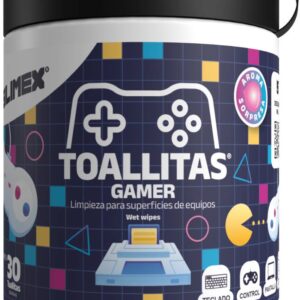 SILIMEX 7503018454009 TOALLITAS GAMER CONT. NETO 30 Toallitas 20x20cm Limpieza Impecable - La Higiene que los Gamers Exigen
