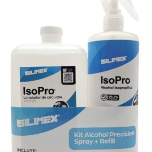 7503018454337 Kit SILIMEX Alcohol Isopropilico Refil 1 Lt + Alcohol iso Mini-Trigger precision spray 500 ml (CY-P)