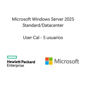 Hewlett Packard Enterprise LTU de Microsoft Windows Server 2025 5 usuarios CAL WW