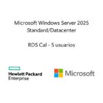 Hewlett Packard Enterprise LTU de Microsoft Windows Server 2025 con servicio de escritorio remoto 5 usuarios CAL WW