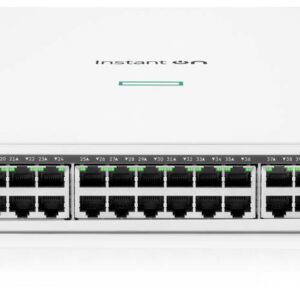 Hewlett Packard Enterprise Switch HPE Instant On 1960 - 48 puertos + (2p-10Gb Ethernet) RJ-45, 48G PoE 600 W, 2SFP+ 10GbE (JL809A)