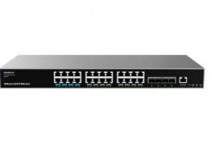 Grandstream GWN7813P Switch Administrable Capa L3+ - 24 ptos Gigabit + 4 SFP, PoE hasta 360W de salida, compatible con GWN Cloud