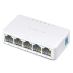 Switch MERCUSYS MS105 de 5 puertos 10/100mbps de diseño compacto e instalación flexible para escritorio