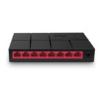 Switch de escritorio con 8 puertos a 10/100/1000 MERCUSYS MS108G de diseño compacto y configuración plug and play