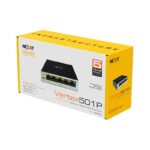 NSW-V501P Switch NEXXT Professional PoE+ Gigabit de 5 puertos - STP GIGABIT ETHERNET PORTS POE + 10 / 100 / 1000MBPS, 65 W máx.