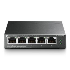 TP-LINK Switch no administrable (TL-SG1005P) de (5) puertos 10/100/1000 Mbps - (4) Puertos POE +