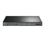 Omada Switch JetStream Gigabit TP-Link Administrable L2 SG3428XMP de (24) puertos 10/100/1000 Mbps y (4) 10 GE SFP +L2+con POE