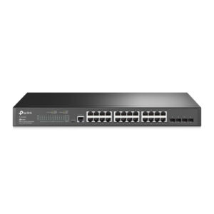 Switch TP-LINK SG3428 - Gigabit administrable JetStream L2 RJ45, 24 puertos, 10/100/1000, (4) Gigabit SFP, (1)Puerto de consola Micro USB