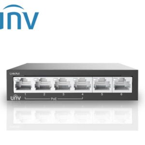 UNIVIEW Switch POE+ 6 Fast Ethernet NSW2020-6T-POE-IN / 60W Total / No Administrable