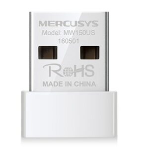 Adap. nano usb inalámbrico n150150mbps MERCUSYS MW150US diseño compacto y solución conveniente
