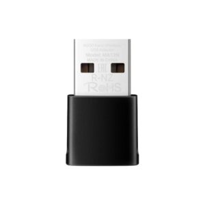 MERCUSYS Adaptador nano USB inalámbrico N300 (MA12N) Velocidad Wi-Fi Velocidades de hasta 433 Mbps (5 GHz)+ 200 Mbps (2 - 4 GHz)