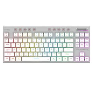 Teclado Gamer Inalámbrico DOMINATE EXPERT GK959 Balam Rush Legend Series Conecta Multidispositivo - Color Blanco, BR-940412