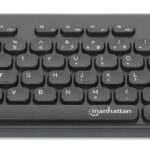 MANHATTAN 180764 Teclado Mini Inalambrico Negro