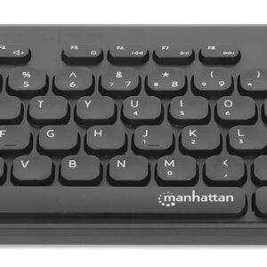 MANHATTAN 180764 Teclado Mini Inalambrico Negro