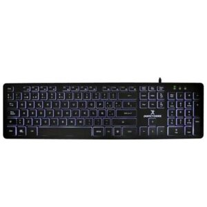 PERFECT CHOICE Teclado Alámbrico SLIM PC-201304 PERFECTCHOICE con iluminación blanca Backlight