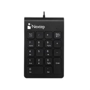 Teclado Numérico Nextep NE-417 Alámbrico USB 18 teclas Cable de 80 cm de Longitud