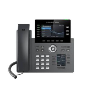 Grandstream GRP2616 Teléfono IP grado operador de 6 líneas con 6 cuentas SIP - WiFi, Dos pantallas LCD, Bluetooth, GDMS, Gigabit con Poe