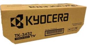 Tóner KYOCERA TK-3432 - Rendimiento aproximado: 21, 000 páginas. Basado en ISO 19752. Compatible: ECOSYS MA5500ifx, ECOSYS PA5500X.