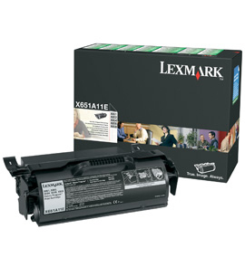 X651A11L Tóner LEXMARK - Laser, Negro, 7000 páginas, Negro