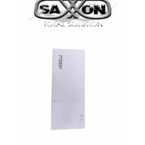 SAXXON THF02 - TAG De papel ADHERIBLE / Altas temperaturas / Compatible con Lectoras SAXR2656 & SAXR2657 / Folio Impreso