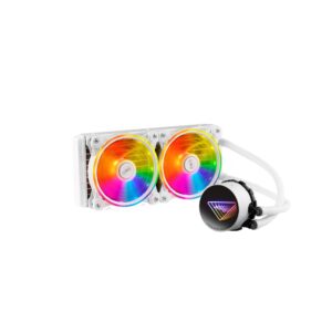 Enfriador liquido XPG LEVANTE X 240. Ventiladores ARGB 120 mm. Radiador aluminio 240mm. Intel: LGA 1700 - 1200, 115x y AMD: AM5, AM4. LEVANTEX240-WHCWW