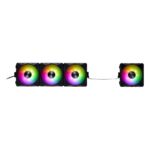 HURRICANEMAG120ARGBPWM4C-BKCWW Ventilador XPG HURRICANE MAG 120 ARGB PWM (Pulse Width Modulation). 4 VENTILADORES 120mm. Con Iluminacion ARGB. NEGRO.