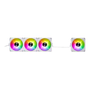 HURRICANEMAG120ARGBPWM4C-WHCWW Ventilador XPG HURRICANE MAG 120 ARGB PWM (Pulse Width Modulation). 4 VENTILADORES 120mm. Con Iluminacion ARGB. BLANCO