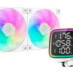 Enfriamiento Liquido Gaming DeepCool LD240 WH (R-LD360-WHDMMN-G-1) - ARGB, Blanco, 240mm, 2400RPM, Socket LGA 1851, 1700/ AM5