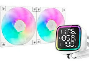 Enfriamiento Liquido Gaming DeepCool LD240 WH (R-LD360-WHDMMN-G-1) - ARGB, Blanco, 240mm, 2400RPM, Socket LGA 1851, 1700/ AM5