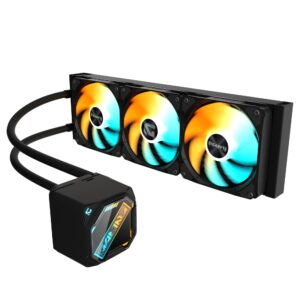 Enfriamento liquido GIGABYTE GME 360i - 2200 rpm, 3 ventiladores de 120mm, negro, para intel y amd