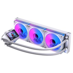 Naceb Gaming Naceb enfriamiento liquido boreal 360mm pantalla lcd 2.8 pulgadas argb blanco NA-0657B