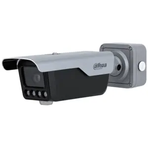 DAHUA DHI-ITC413-PW4D-Z1 - Cámara IP ANPR de 4 MP con Lente Motorizado 2.7-12 mm, Lectura de Placas hasta 80 km/h, IA para Tipo, Marca y Color de Vehículo, 4 Iluminadores con Alcance ANPR de 10 m, PoE, WDR 140 dB e IP67