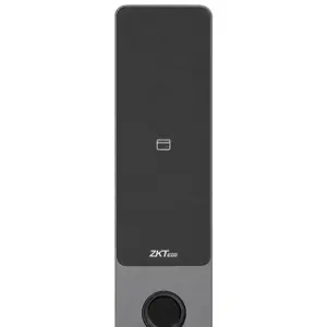 ZKTECO X10 - Control de Acceso Biométrico para Exterior con 500 Usuarios, Huella Digital, Tarjeta ID de 125 kHz y Contraseña, IP66, Wi-Fi de 2.4 GHz, Lector Wiegand y Administración con ZKBio Zlink