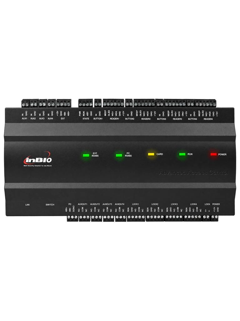 ZKTECO InBio460 - Panel de Control de Acceso Biométrico para 4 Puertas con 3,000 Huellas, 30,000 Tarjetas, 100,000 Eventos, TCP/IP, RS-485 y Tecnología Pull e Integración vía PullSDK - Image 2