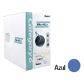 Bobina de Cable UTP 305 Metros (1000 Pies) de Cobre, NetKey, Azul, Categoría 6 (24 AWG), 1000Mbps, Riser (CMR), de 4 Pares