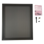 NOTIFIER EQDR-B4 – Puerta Ventilada para Gabinete / Acero Calibre 16 / Tamaño B 2 Niveles / Bisagra Reversible 180° / 61.28 cm x 72.71 cm / Color Negro