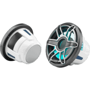 JL AUDIO 10-03491-00 – Subwoofer Náutico JL Audio M6 / 10" (25.4 cm) / 250 W RMS / 4 Ω / LED Transflective™ / Rejilla Deportiva de Titanio / Uso Cerrado / Conectores de Pala