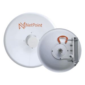 NetPoint NPPRO-S36 – Antena Parabólica Direccional / 36 dBi / 120 cm / 4.9-6.4 GHz / Punto a Punto / Resistencia Viento 150 km/h (93.2 mph)