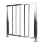 ACCESSPRO XD-100-MC – Puerta de Medio Cuerpo / Acero Inoxidable / 100 cm (3.3 ft) Ancho / 90 cm (2.9 ft) Alto / Control de Acceso