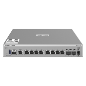 RUIJIE RG-CF10S – Firewall Next Generation / 7 Gbps Throughput / Protección de Amenazas 700 Mbps / 8 Puertos RJ45 + 2 SFP / Rack 1U / Gestión Cloud / AI-Powered