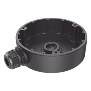 HIKVISION DS-1280ZJ-DM8(BLACK) – Caja de Conexión para Exterior / Aleación de Aluminio y Acero / Carga Máxima 4.5 kg / Dimensiones Compactas 126.7 x 35 mm