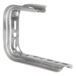 CHAROFIL MG-62-117EZ – Ménsula Omega Tipo C / 265x195 mm / Acabado Galvanizado Electro-Zinc / Montaje Industrial y Comercial