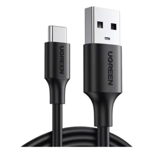 UGREEN 20882 – Cable USB-A a USB-C / Carga Rápida 60W / Transferencia 5 Gbps / 1 Metro (3.3 ft) / Blindaje Múltiple / 10,000 Inserciones