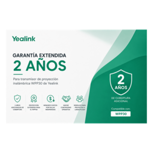 YEALINK WPP30-AMS-2YEAR – Garantia Extendida de 2 Años para Pod de Proyección Inalambrica WPP30 de Yealink