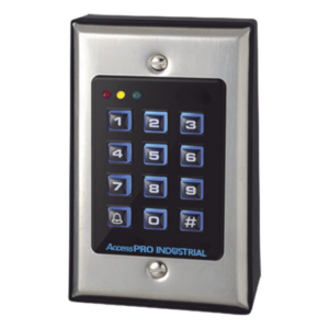 AccessPRO Industrial PRO-KEYPAD-SV2 – Teclado de Control de Acceso / 1,100 Usuarios / Lector 125 kHz / Salida Wiegand / Contacto Húmedo y Seco / Acero Inoxidable / Montaje en Pared